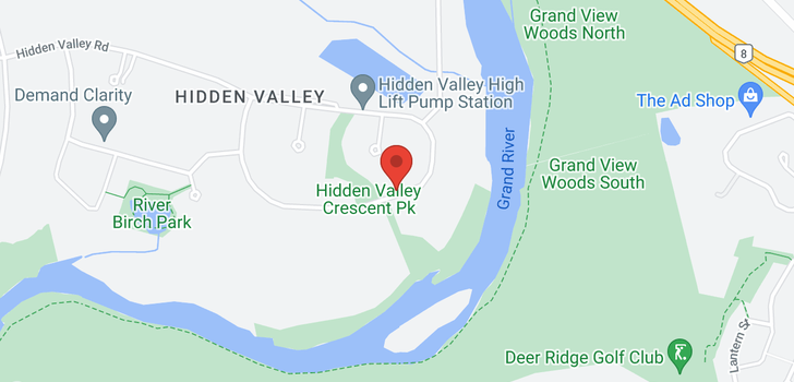 map of 2082 Hidden Valley Crescent